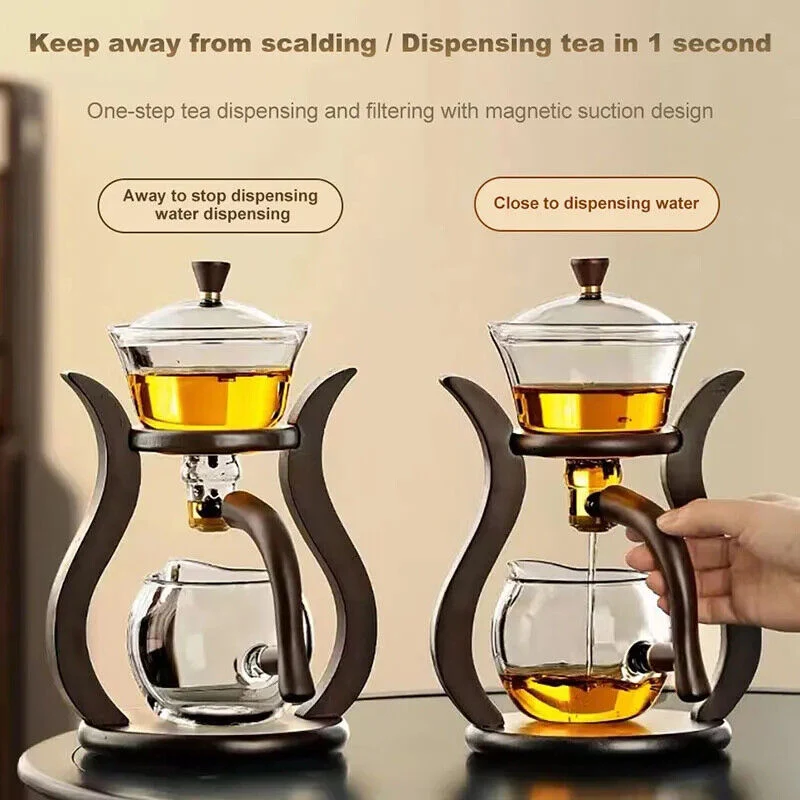 GLASS POT WITH SHELF - Tea Maker