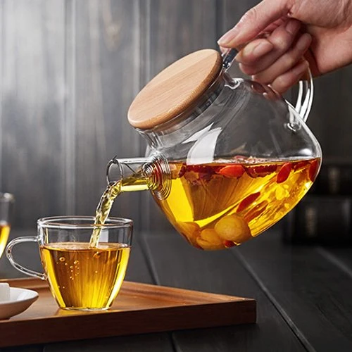 BAMBOO GLASS TEAPOT 1000ml