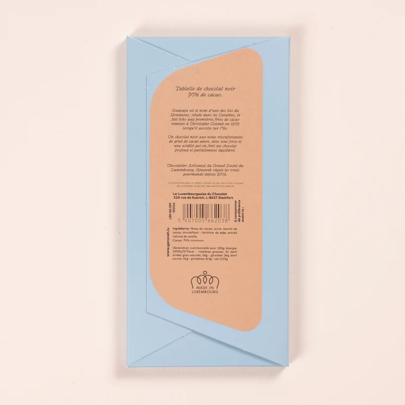 Tablet, 70% Guanaja Dark chocolate, Genaveh