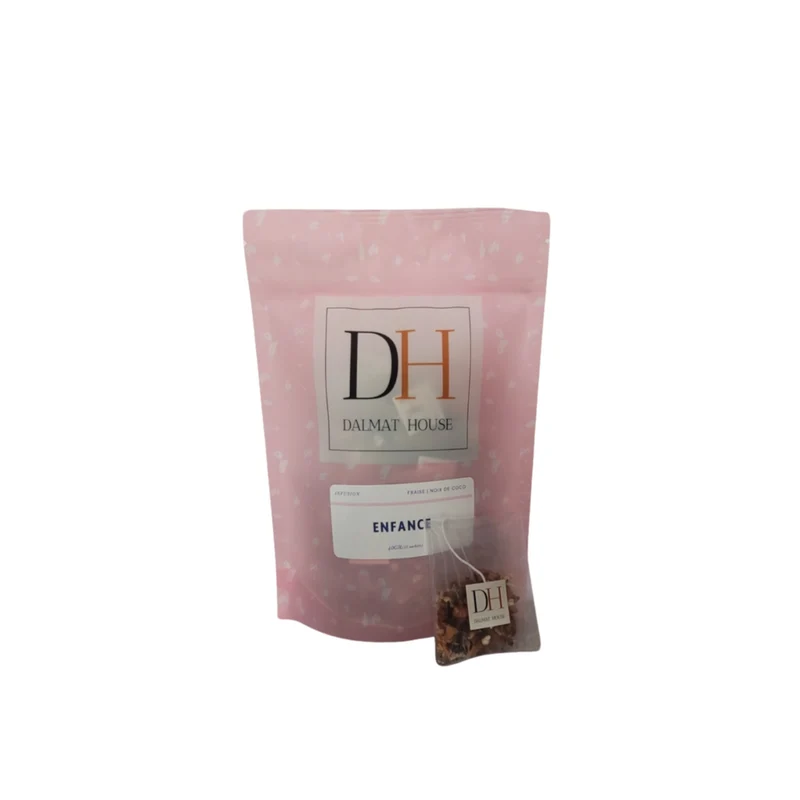 Infusion, Childhood Strawberry & Coconut, Dalmat House (12 bags)