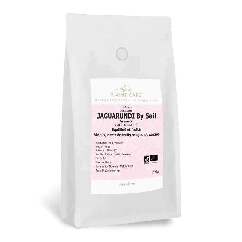 Whole bean, Colombian Jaguarundi Coffee - Natural Process, Plaine Café