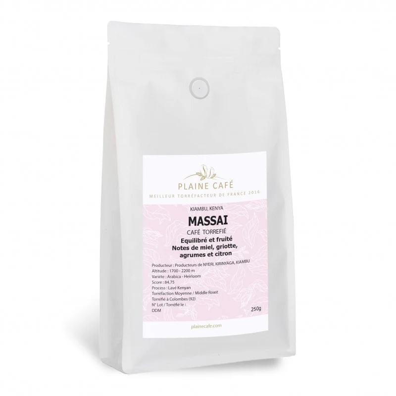 Whole bean, Kenya Massai Coffee, Plaine Café