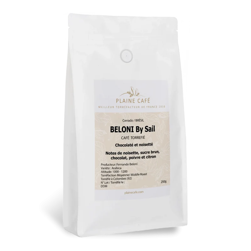 Whole bean, Brazil Beloni By Sail Coffee, Plaine Café