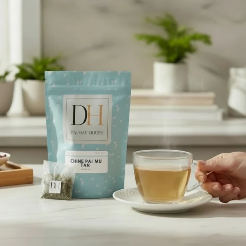 Tea, white tea, China Pai Mu Tan, Dalmat House (12 bags)