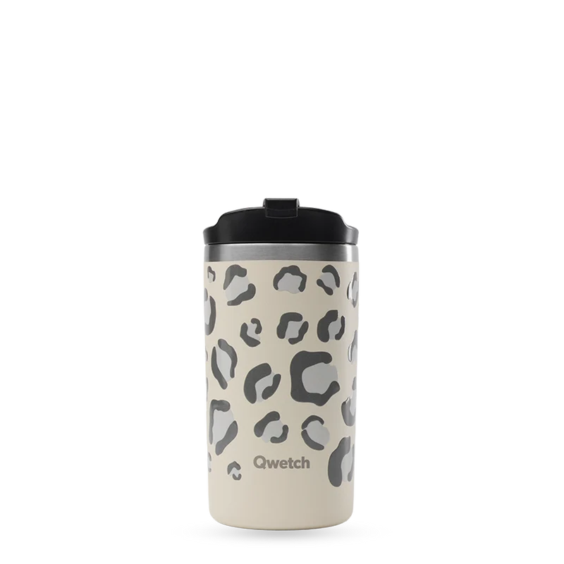 Travel mug isotherme inox - wild - sable - 350ml - Qwetch