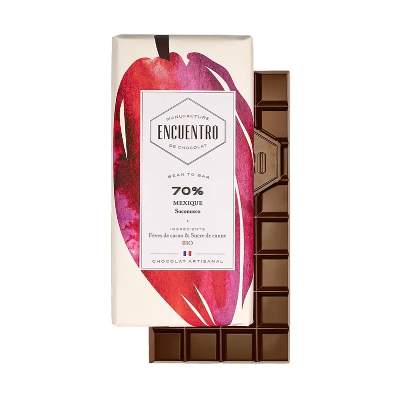 Chocolat Noir BIO Mexique - 70% cacao - 75 Gr | Encuentro