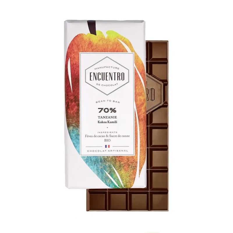 Chocolat Noir BIO Tanzanie - 70% cacao - 75 Gr | Encuentro