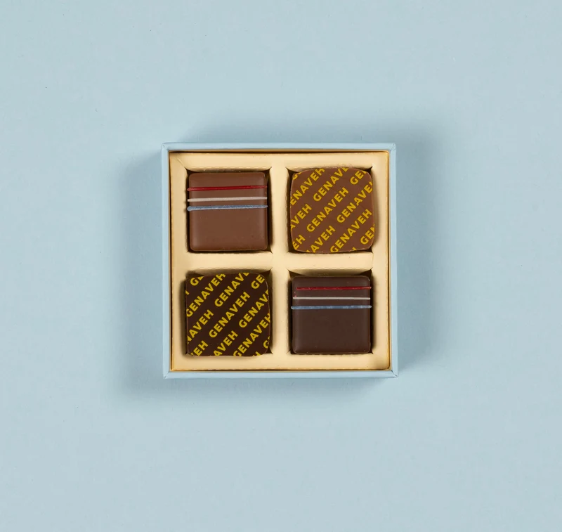 Coffret, Luxembourg Edition box x4 chocolates, Genaveh