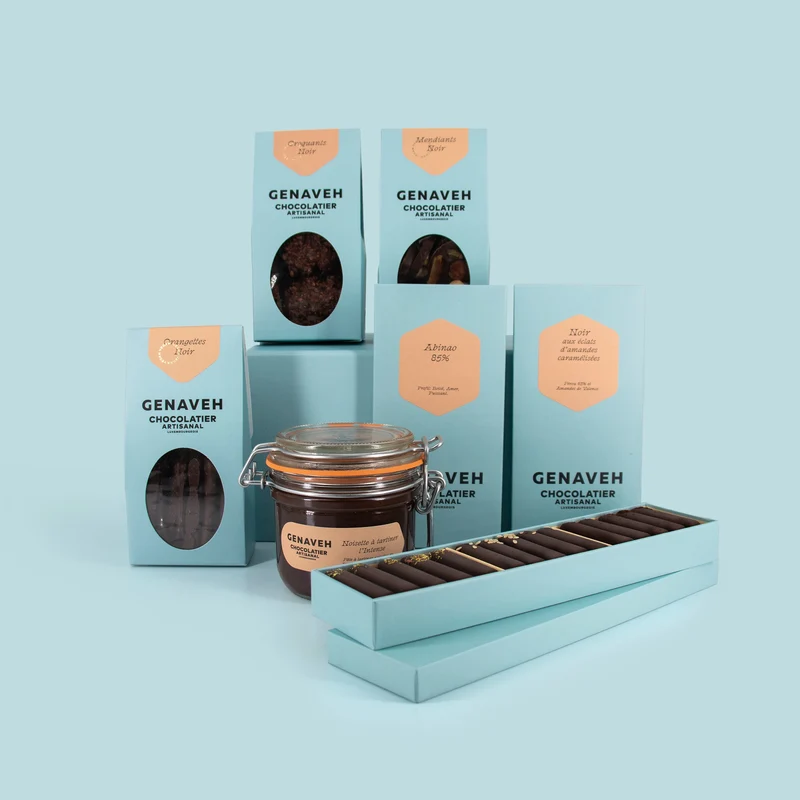 Coffret, Dark Chocolate, Vegan Gift Set, Genaveh