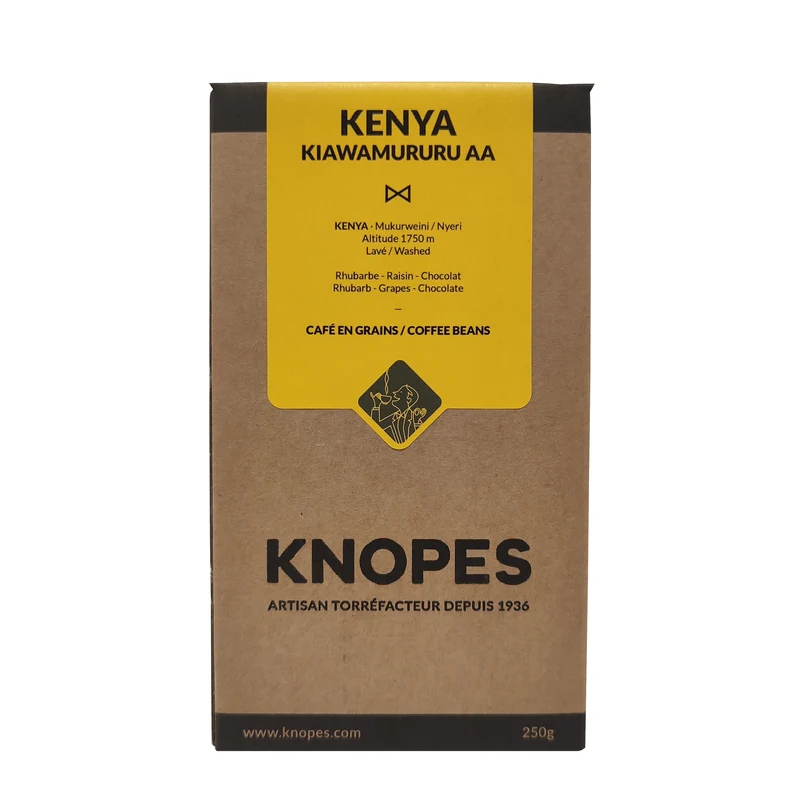 Whole bean, Kenya Kiawamururu AA, Knopes