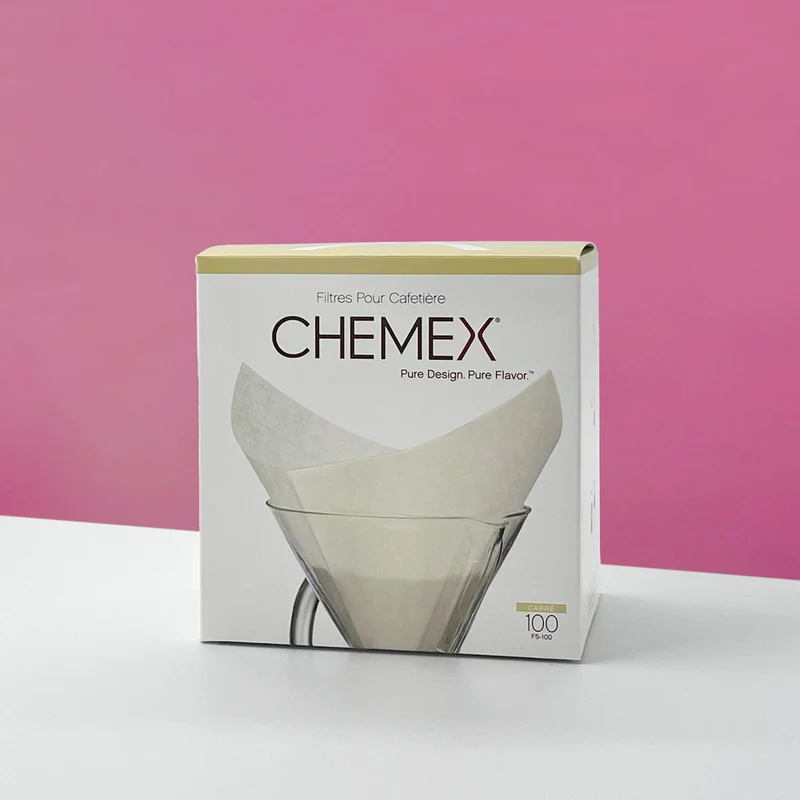 CHEMEX 8 tasses Filtres Papier Blanc