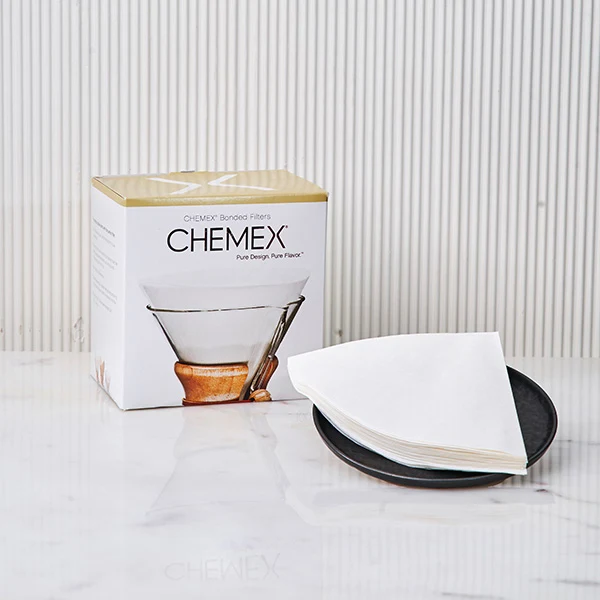 CHEMEX 8 tasses Filtres Papier Blanc