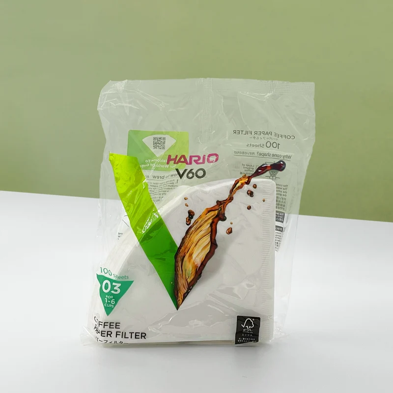 HARIO V60 T3 Filtres Papier Blanc