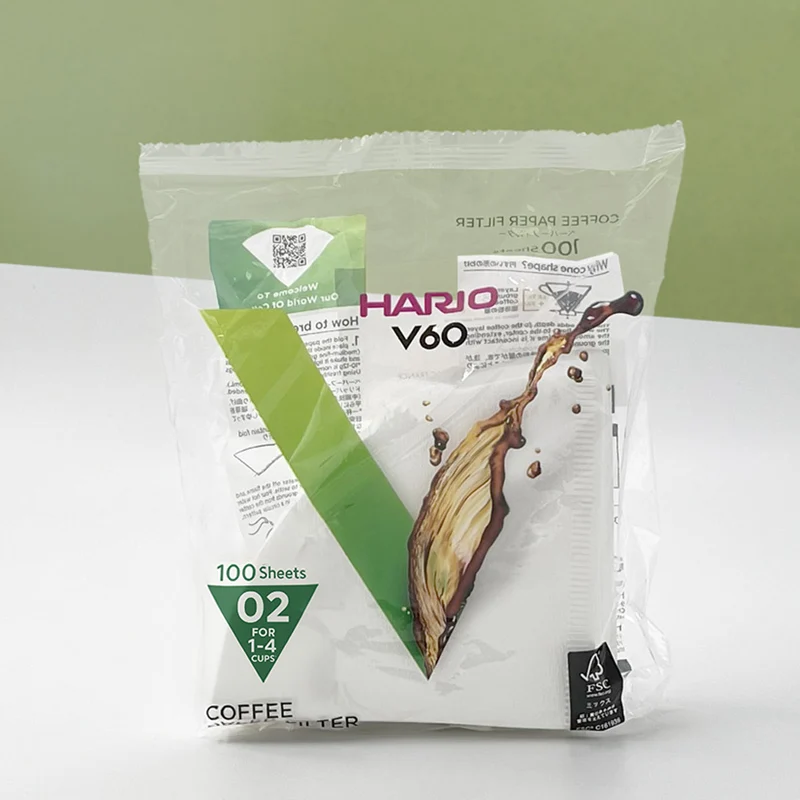 HARIO V60 T2 Filtres Papier Blanc