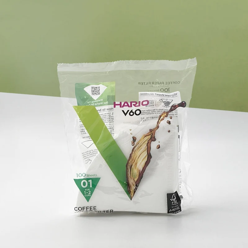HARIO V60 T1 Filtres Papier Blanc