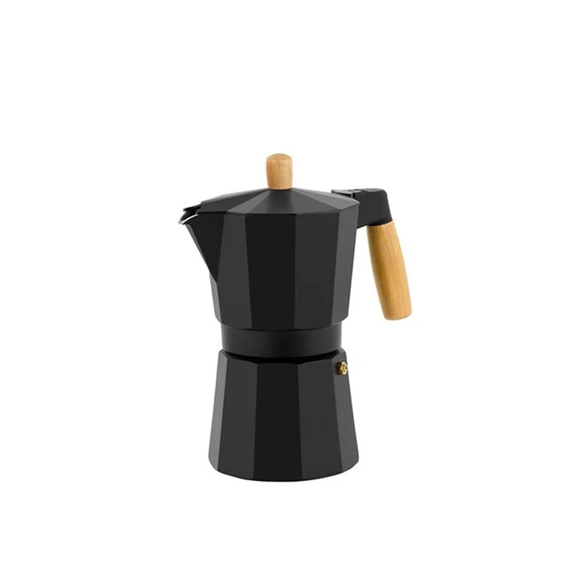 Cafetière Italienne Market Noir Mat - 6 Tasses | Bra