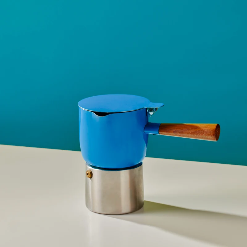 Cafetière Italienne Araku Moka 2 tasses Bleue