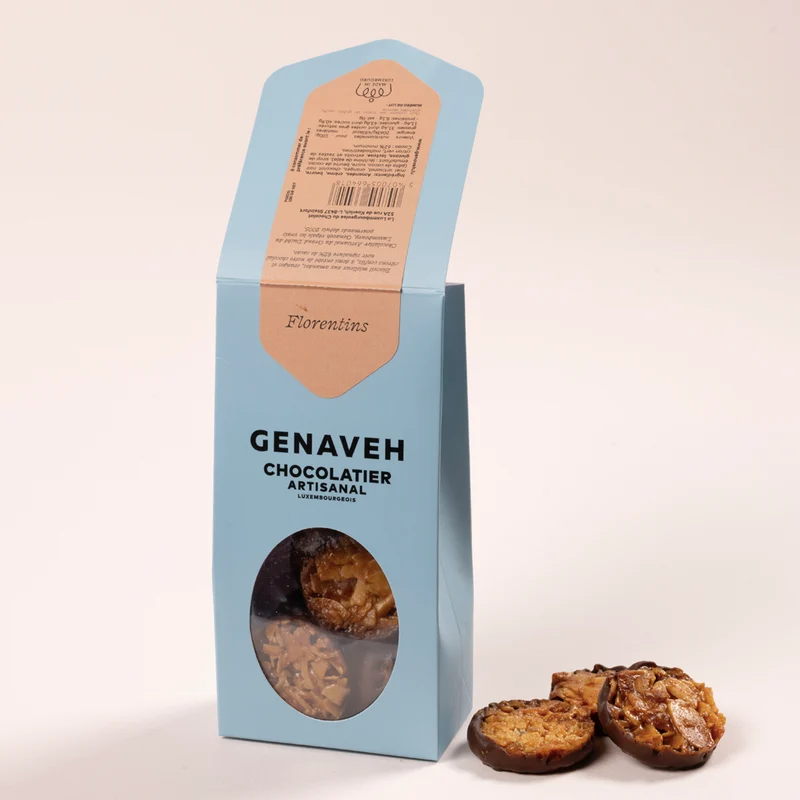 Florentins, dark chocolate, Genaveh