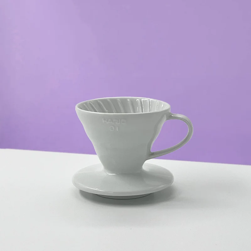 HARIO V60 Dripper Blanc Céramique 01 (1 à 3 tasses)