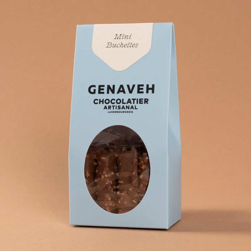 Hazelnut Mini Buchettes, milk chocolate, Genaveh
