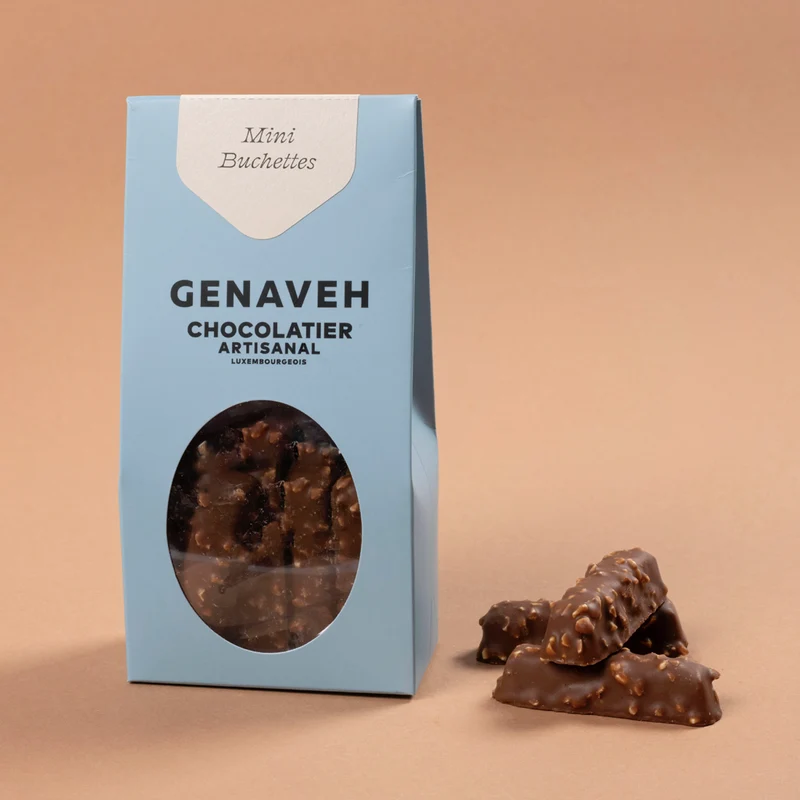 Hazelnut Mini Buchettes, milk chocolate, Genaveh