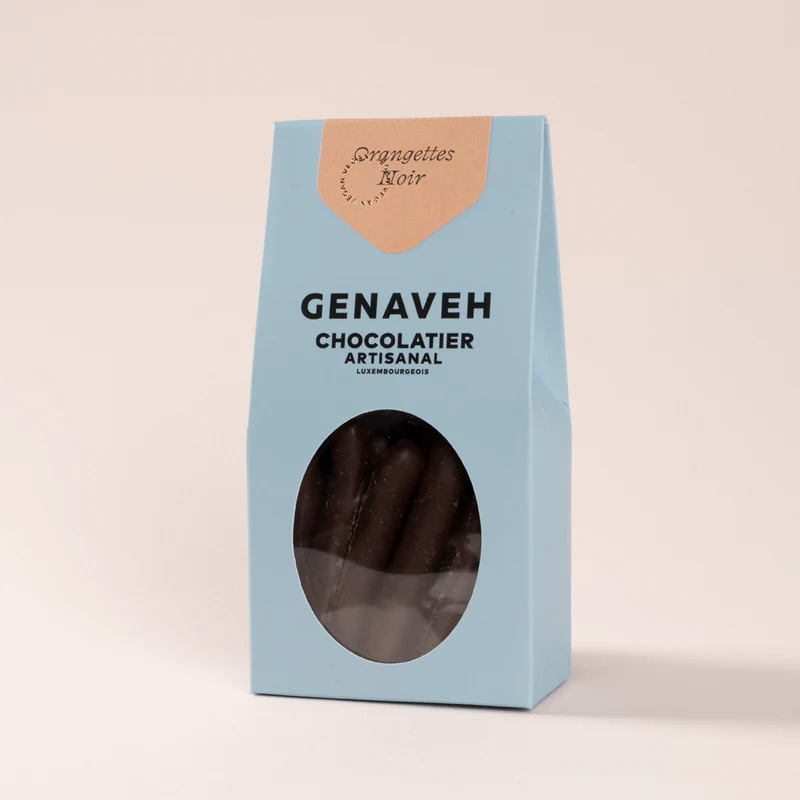 Covered fruits, Candied oranges, dark or milk chocolate, Genaveh