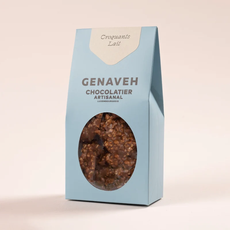 Croquants, dark or milk chocolate, Genaveh