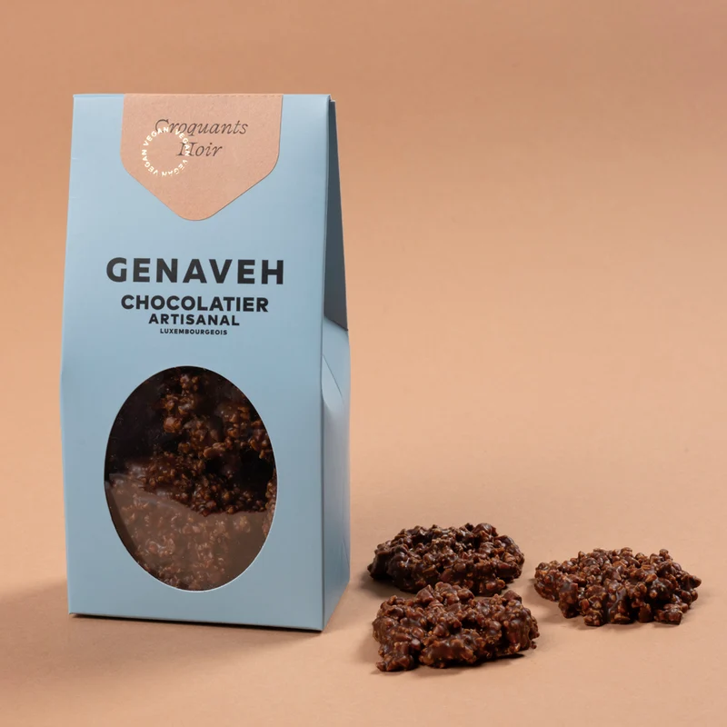 Croquants, dark or milk chocolate, Genaveh