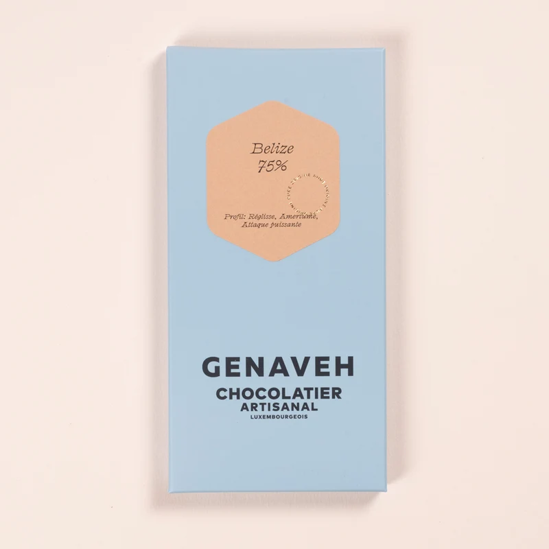 Tablet, Dark Chocolate - 75%, Belize, Genaveh