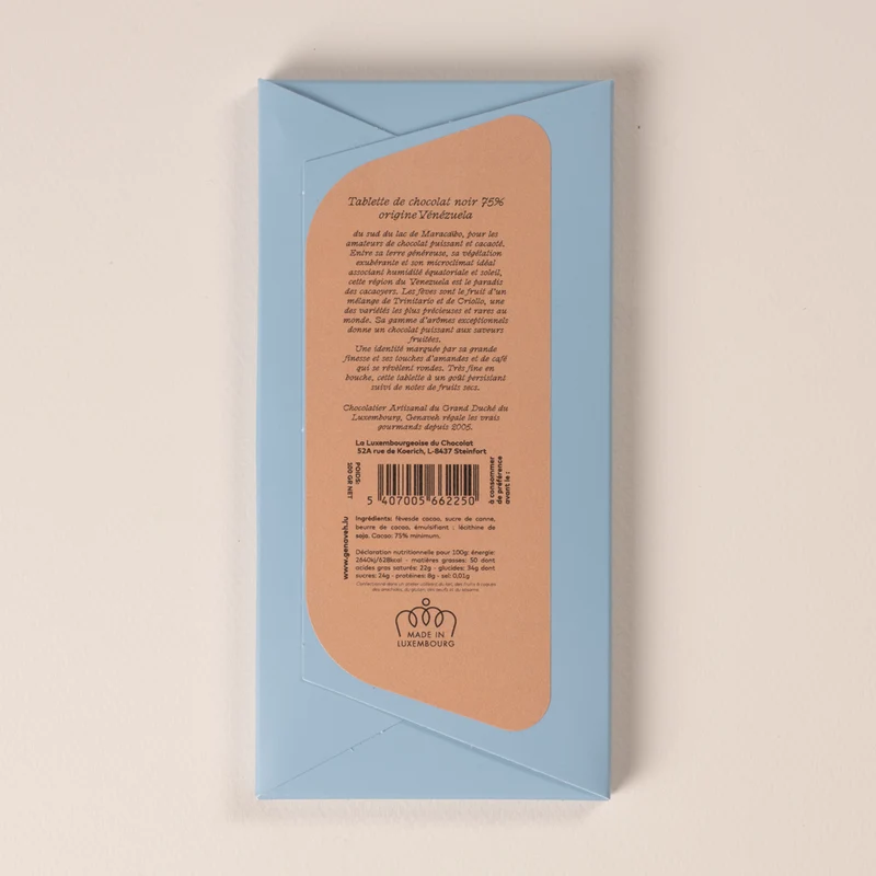 Tablet, Dark Chocolate - 75%, Venezuela, Genaveh