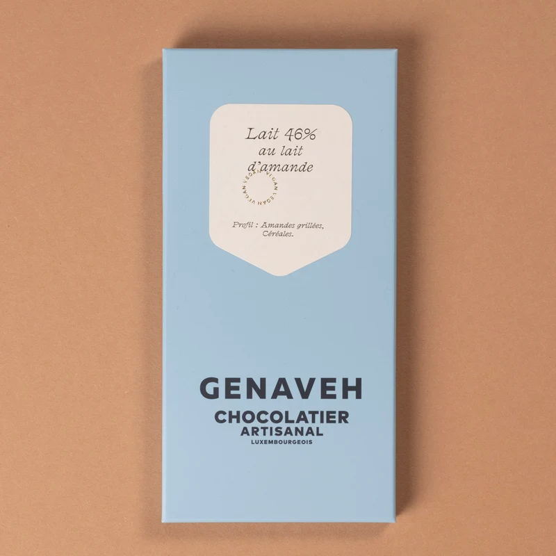 Tablet, Vegan Almond Milk Chocolate, Genaveh