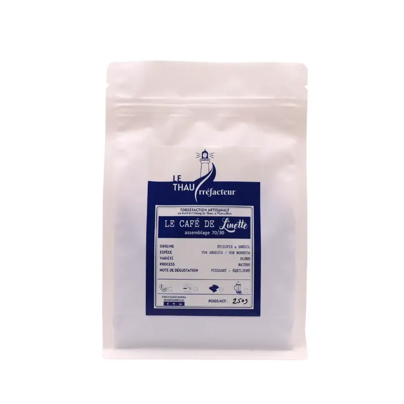 Whole bean, café de linette, blend, THAU/rréfacteur