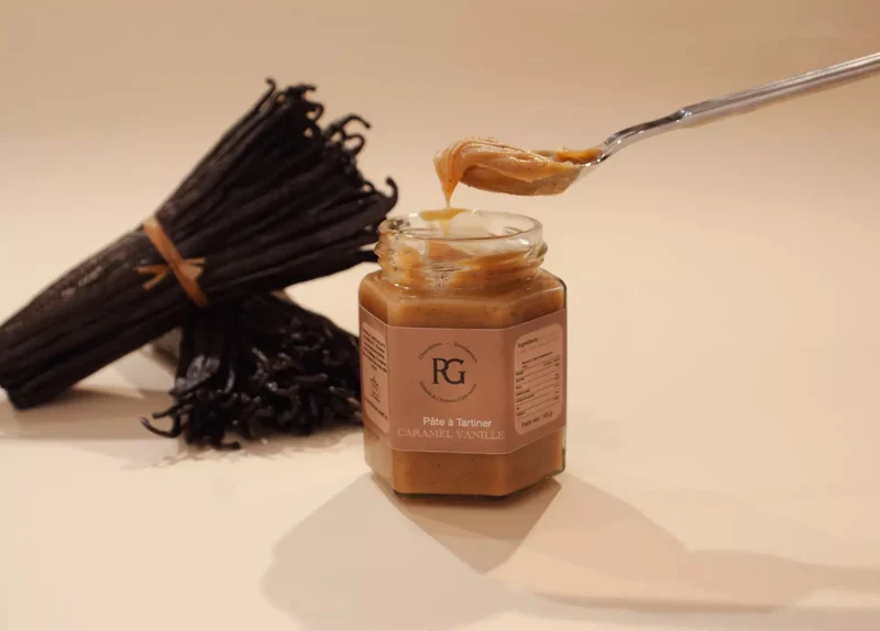 Spread, vanilla & salted caramel spread, Chocolaterie RG (1 x 195g)