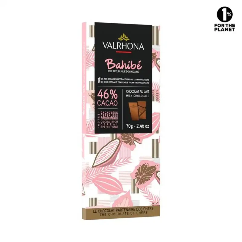 Chocolat au Lait Bahibé - 46% - 70 g | Valrhona