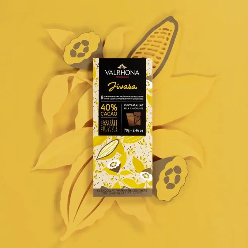 Chocolat au Lait Jivara - 40% - 70 g | Valrhona