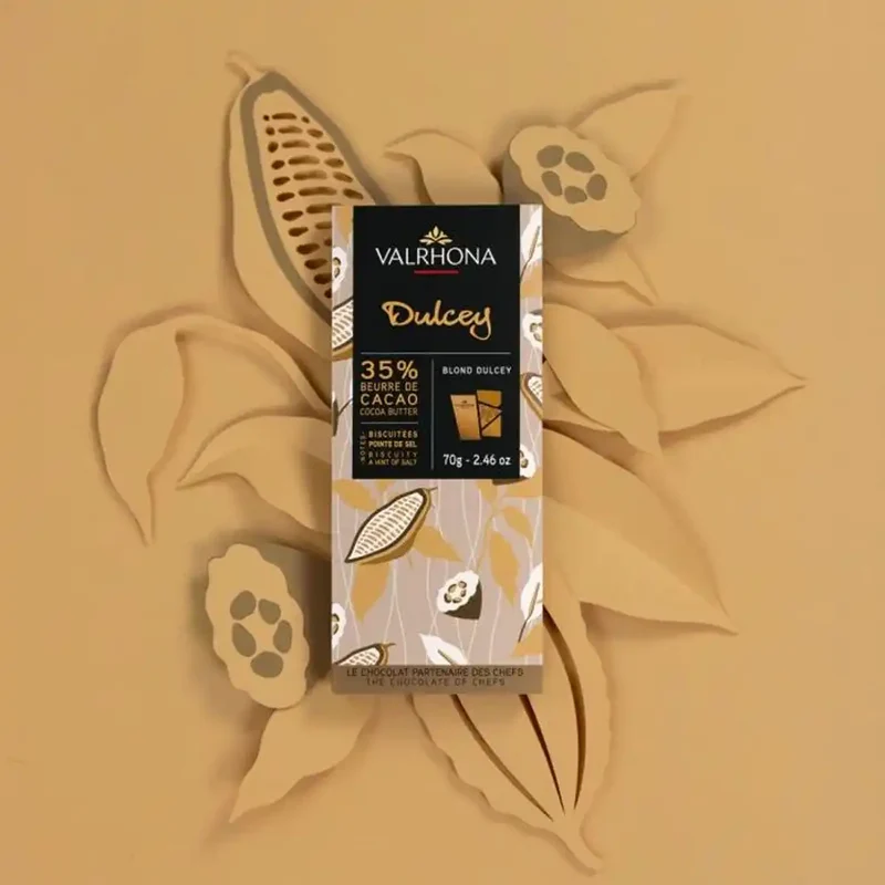 Chocolat Blond Dulcey - 35% - 70 g | Valrhona