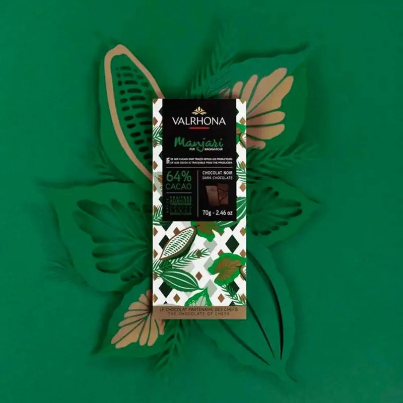Chocolat Noir Manjari - 64% - 70 g | Valrhona
