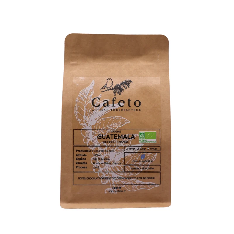 Ground coffee, Huehuetenango, Guatemala, Cafeto