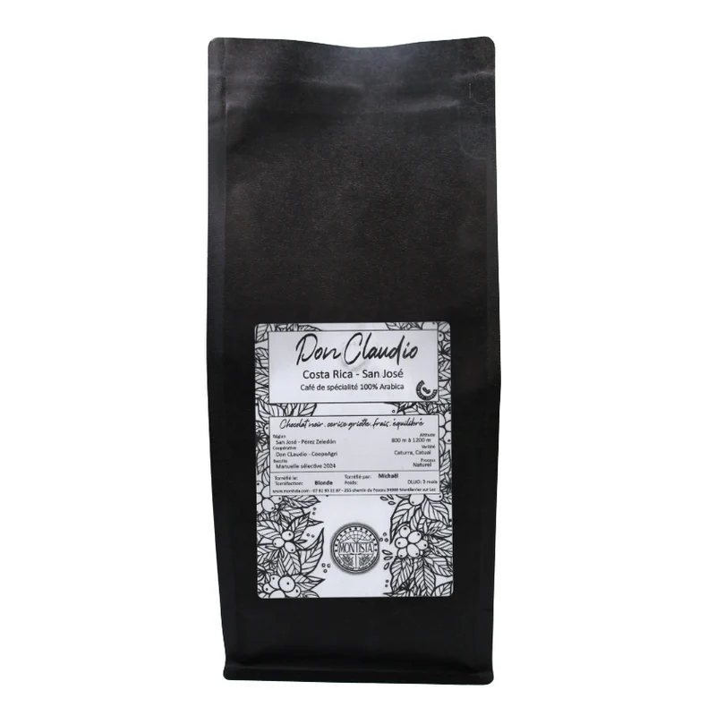 Whole bean, Don Claudio, Costa Rica, Montista