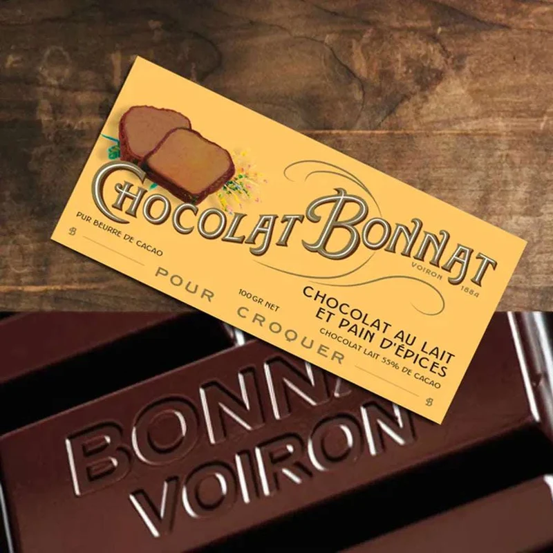 Chocolat au Lait et Pain d'Épices - 55% cacao - 100 Gr | Bonnat