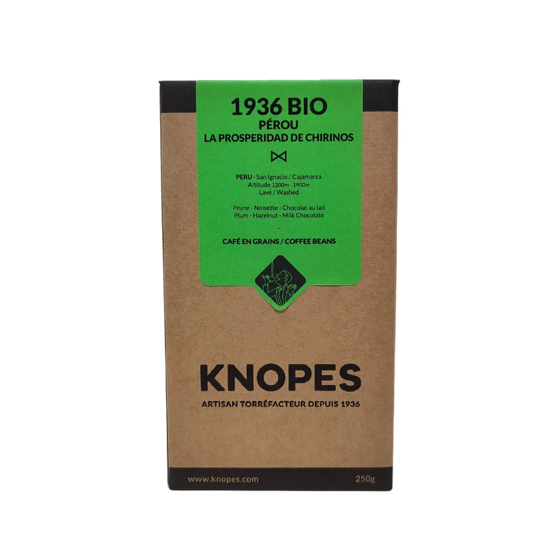 Ground coffee, 1936 Organic, Peru, Knopes