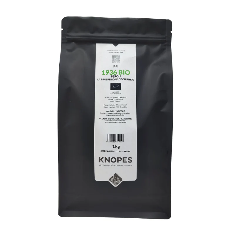 Whole bean, 1936 Organic, Peru, Knopes