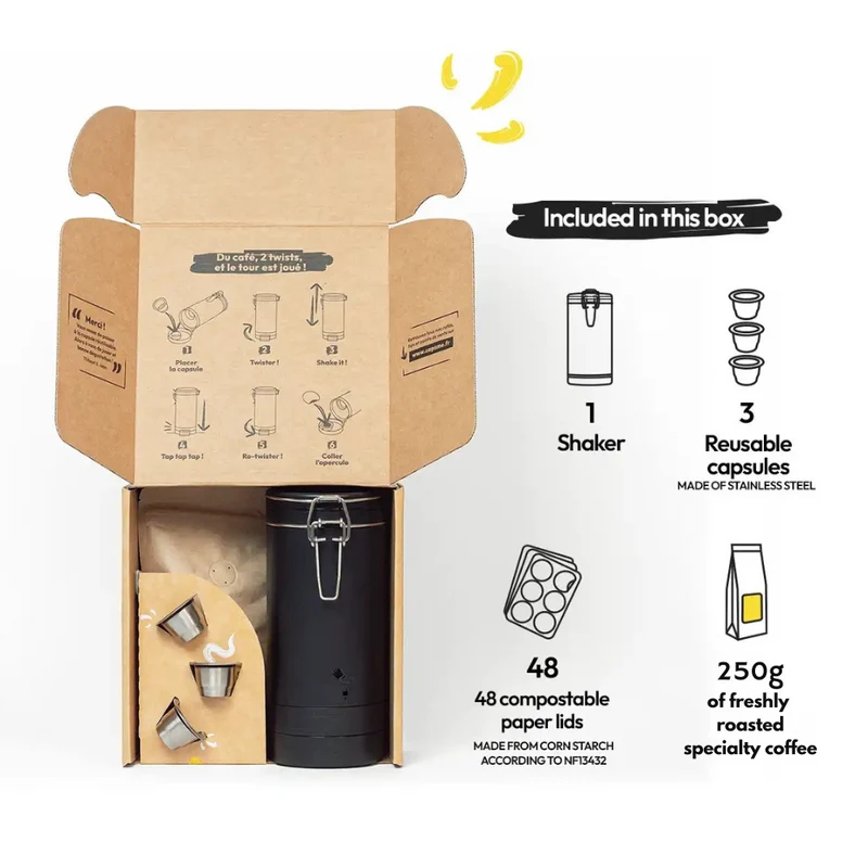 Caps'me box for Nespresso® with 250g freshly roasted specialty coffee