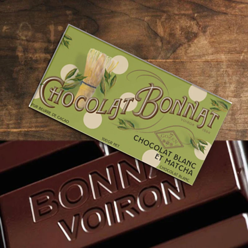 Chocolat Blanc Ivoire et Matcha - 100 Gr | Bonnat