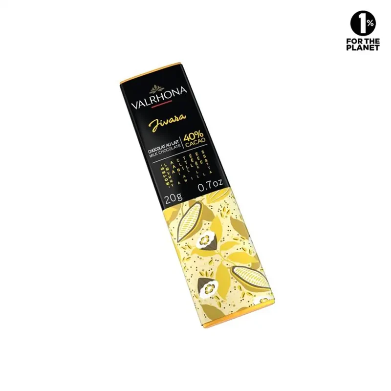 Mini Tablette Chocolat Au Lait Jivara 40% - 20 g | Valrhona