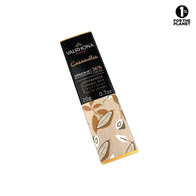 Mini Tablette Chocolat Au Lait Caramélia 36% - 20 g | Valrhona