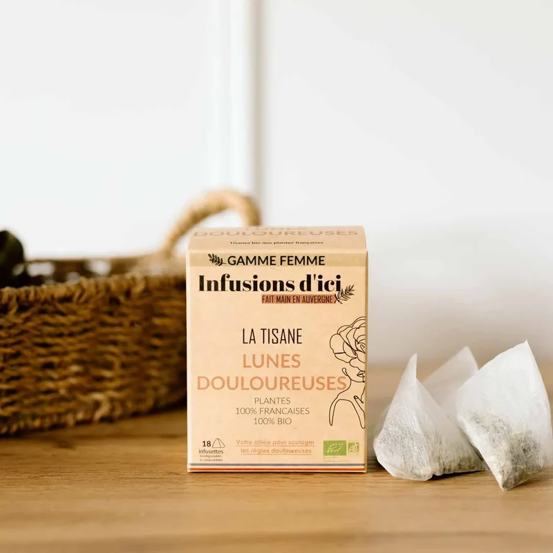 La Tisane BIO Lunes Douloureuses - 18 sachets | Infusions d'Ici