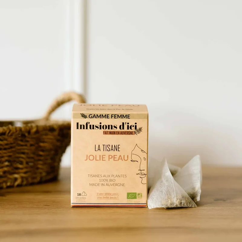 La Tisane BIO Jolie Peau - 18 sachets | Infusions d'Ici