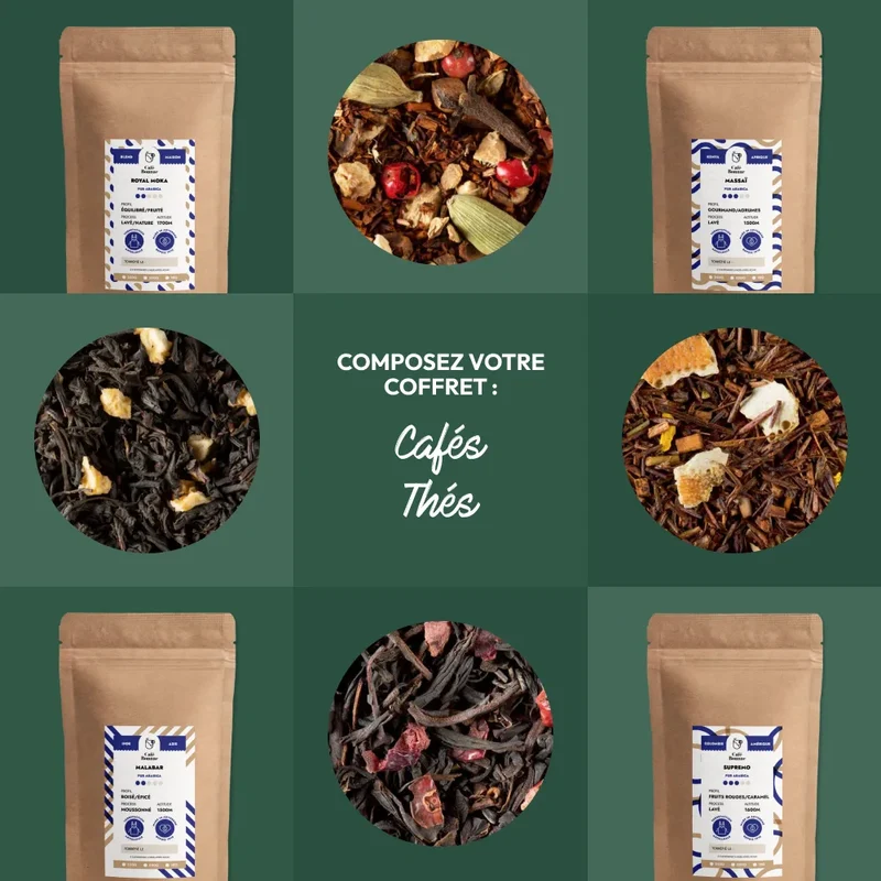 Coffret Personnalisable Café & Thé | Graindecafe