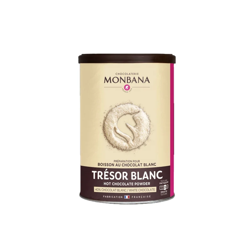 Chocolat en Poudre Trésor de Chocolat Blanc - 200 Gr | Monbana